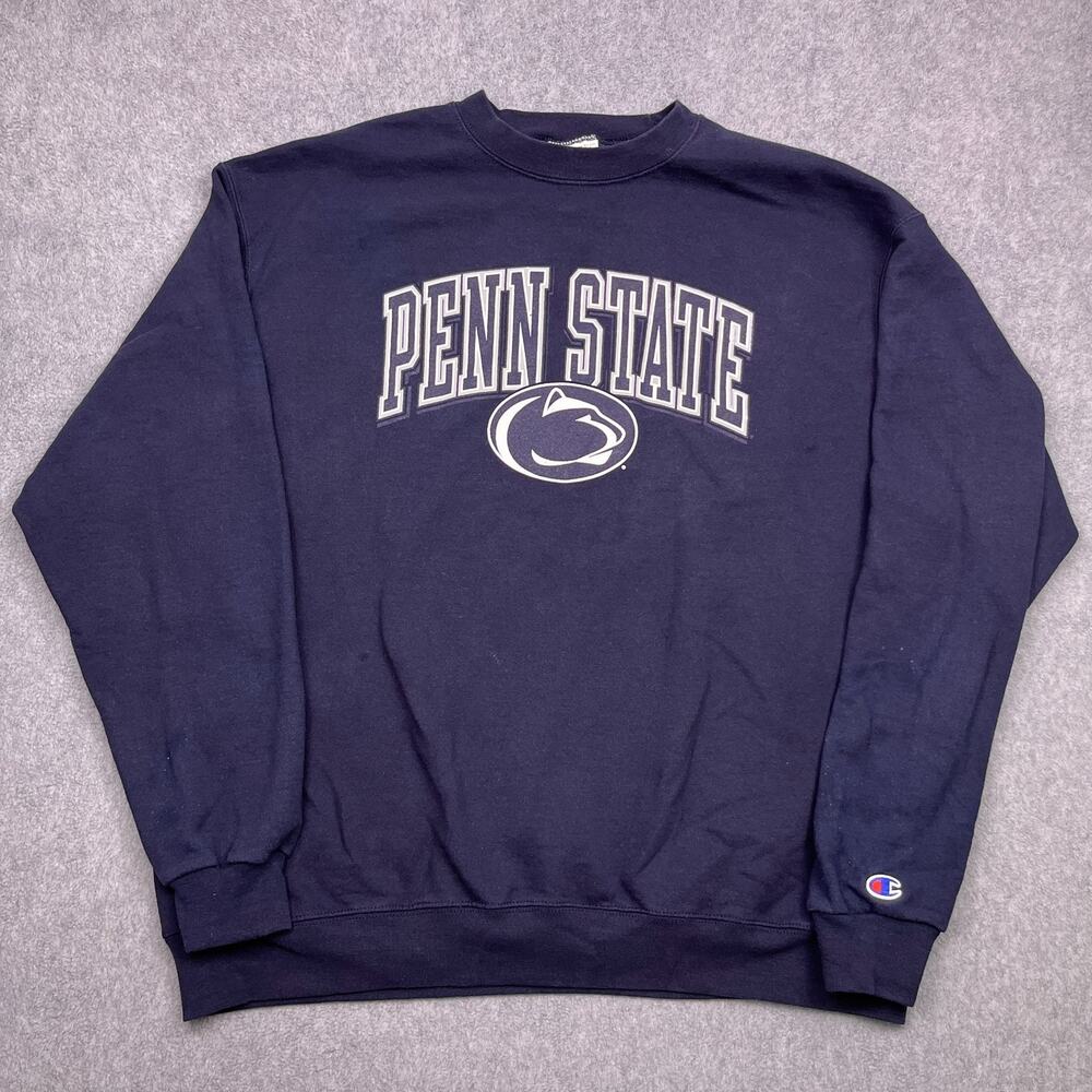 Champion Eco Penn State Nittany Lions Sweatshirt Mens XL Blue Pullover